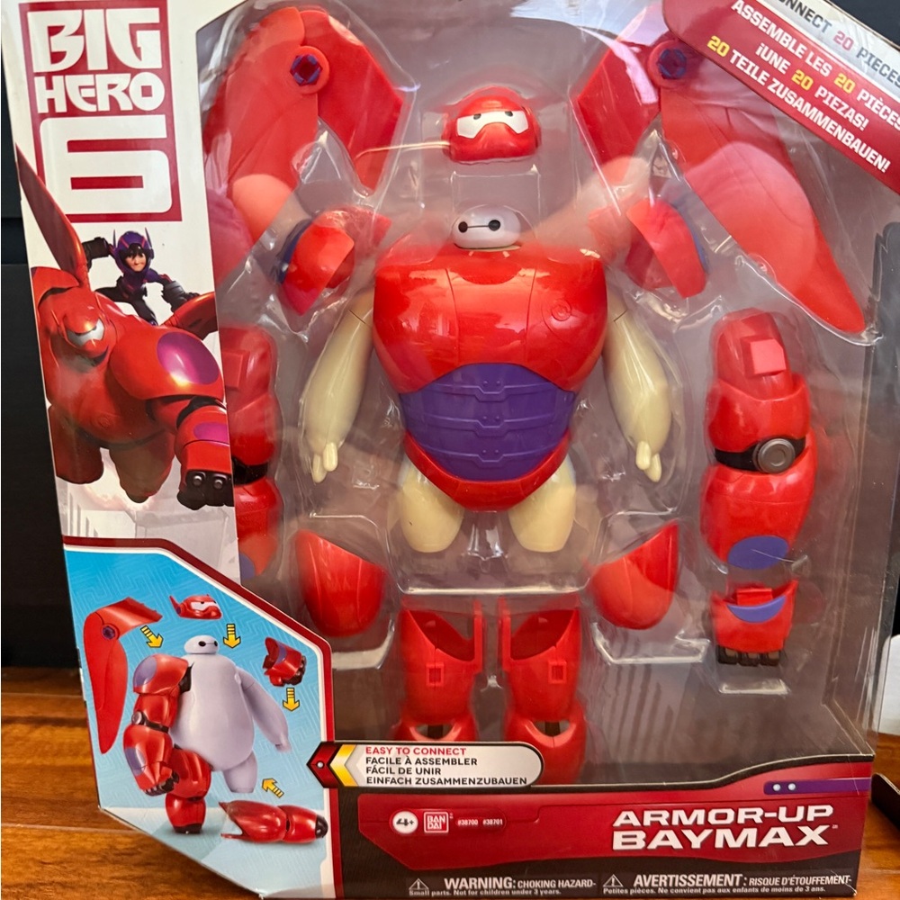 Disney Big Hero 6 Red and Purple Baymax Figure